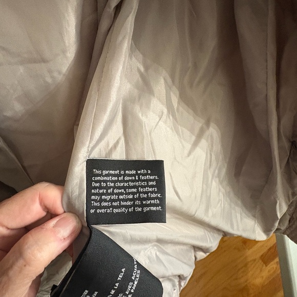 London Fog Down Jacket-Gray—Petite Large - Picture 6 of 11